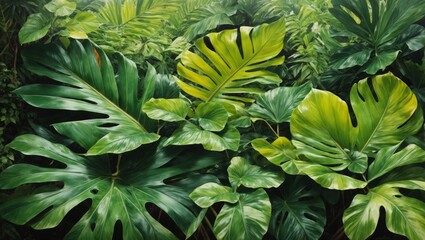 Fototapeta na wymiar close up of fern leaves