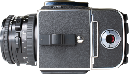 Hasselblad Camera Isolated on Transparent Background