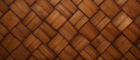 Basket Weave Wood texture background, a wood grain texture reminiscent of a basket weave, can be used for printed materials like brochures, flyers, business cards. - obrazy, fototapety, plakaty