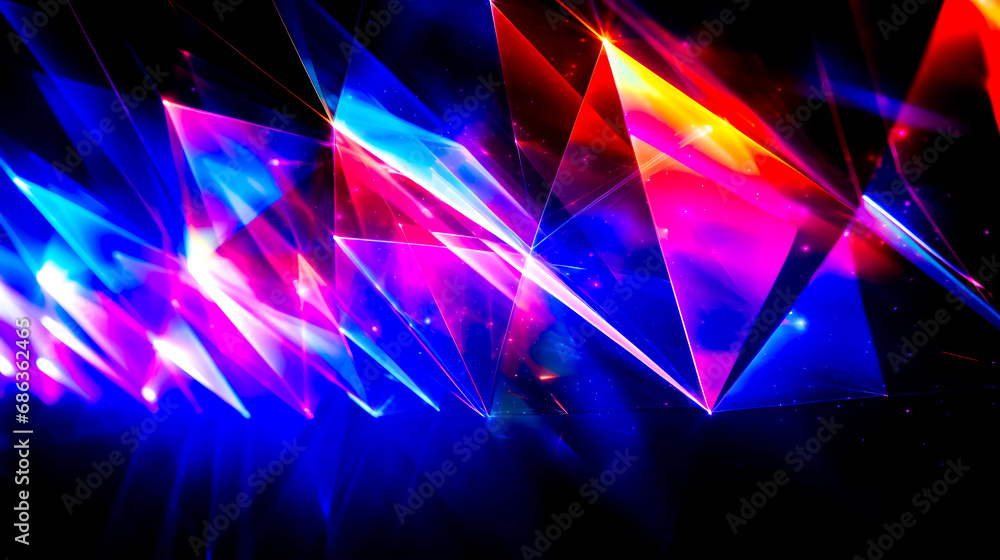 Poster very colorful abstract background with lot of lines and shapes on it.