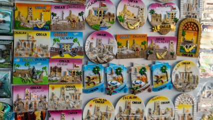 fridge magnets as souvenirs can be found at Al-Husn Souq in Salalah.