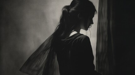 A series of monochromatic charcoal drawings, exploring the nuances of light and shadow, creating a visually stunning and evocative display.