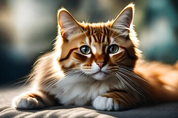 Obraz premium close up portrait of a cat