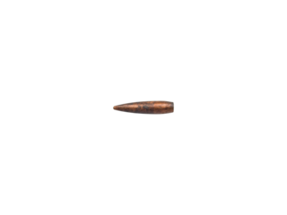Firearms bullet 7.62×39 mm caliber is isolated on transparent background. 