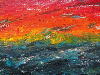 arts color background red black yellow blue