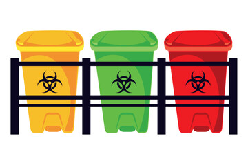 toxic waste bins