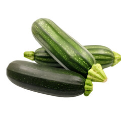 Zucchini isolated on transparent background