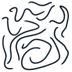 Ink Scribble Doodles Abstract Background