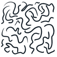 Ink Scribble Doodles Abstract Background