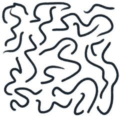 Ink Scribble Doodles Abstract Background