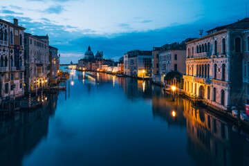 Venetian Nightscape: Shadows and Reflections in Silence