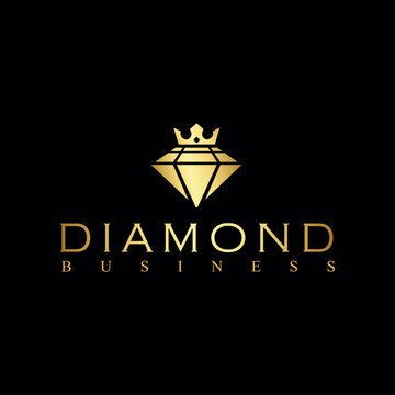 Luxury Gold Diamond logo