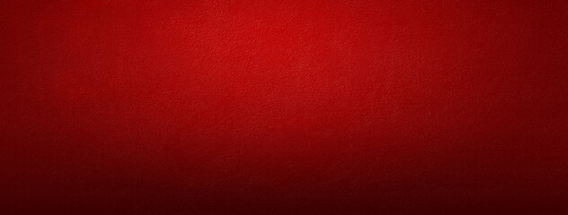 Empty bright red studio background, product display with copy space for displaying content design....