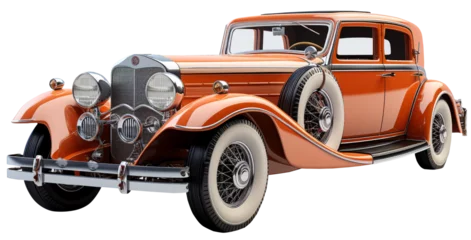 Gordijnen vintage car isolated © mknisanci