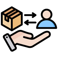 Direct Selling Outline Color Icon