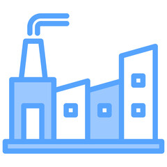 Obraz premium Industry Blue Icon