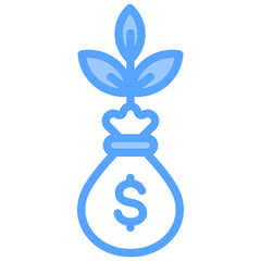 Investment Blue Icon