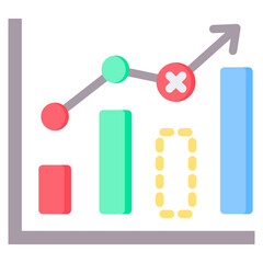 Incomplete Data Flat Icon