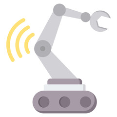 Rescue Robot Flat Icon