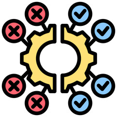 Obraz premium Disruptive Technology Outline Color Icon