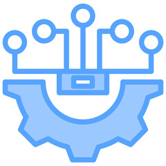 Obraz premium Technology Blue Icon