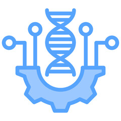 Biotechnology Blue Icon