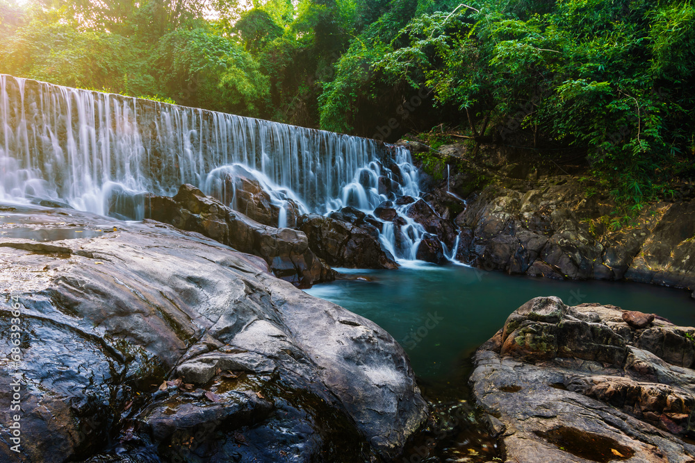 Wall mural ka ang water fall small size waterfall ,nakhon nayok,thailand