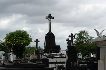View of the Campo Santo cemetery in the city of Salvador, Bahia.