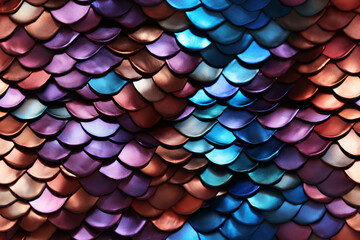 iridescent neon cooper snake scales texture background
