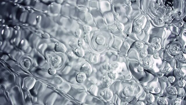 Super Slow Motion Macro Shot of Various Bubble Background at 1000fps.