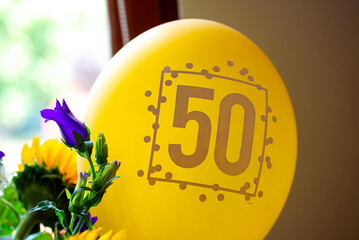 Balloon with a 50