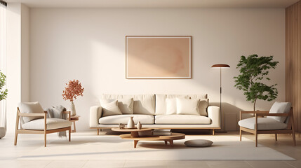A modern minimalist home interior design