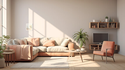 A modern minimalist home interior design