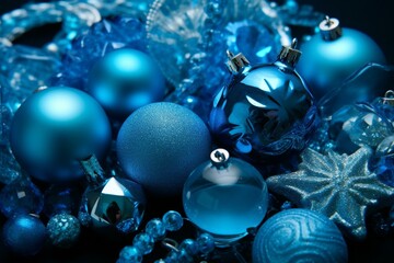 blue Christmas. Generative AI