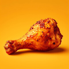 Grilled chicken thigh - obrazy, fototapety, plakaty