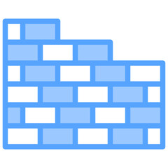Bricks Material Blue Icon
