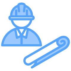 Contractor Blue Icon