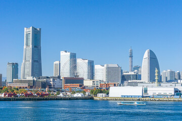 横浜　みなとみらい　都市風景