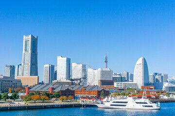 横浜　みなとみらい　都市風景