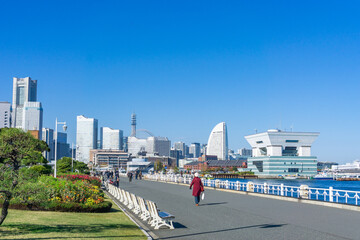 横浜　みなとみらい　都市風景