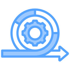 Agile Software Blue Icon