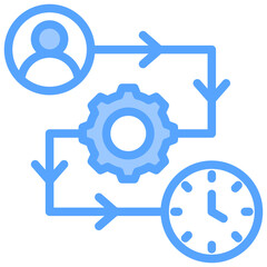 Workflow Blue Icon