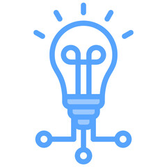 Ideas Blue Icon