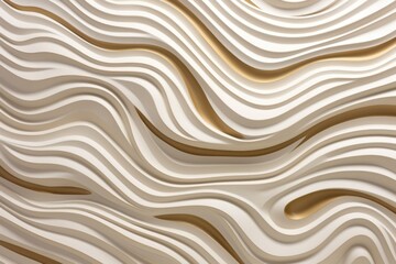 
Abstract carved lines in gold and soft beige colors. An abstract background with random lines in warm tones. 3D rendering.