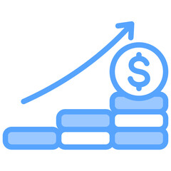 Economic Blue Icon