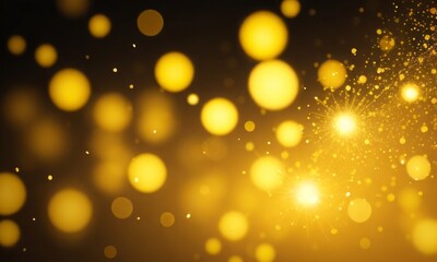 Abstract bokeh background with glow particles