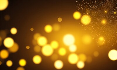 Abstract bokeh background with glow particles