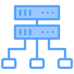 Proxy Server Blue Icon