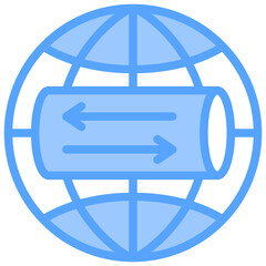 Ip Security Blue Icon