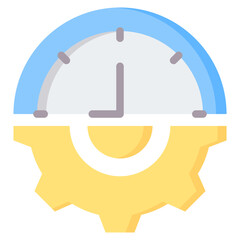 Work Hours Flat Icon